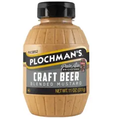 Plochmans Craft Beer Mustard Squeeze Bottle - 6 pack, 11 oz