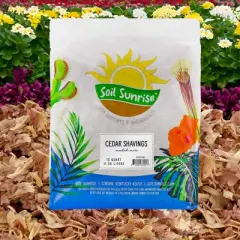 Soil Sunrise Natural Cedar Shavings Mulch / Bedding, Garden Mulch and Small Animal Pet Bedding