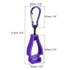 Unique Bargains Wear-Resistant Construction Workshop Prevent Losing Hook Clips 3 Pcs