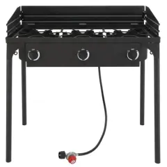 Winado 3 Burner High Pressure Propane Outdoor Stove with Windscreen