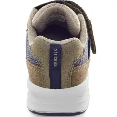 Stride Rite Kids Unisex Brighton-XW-Adaptable Sneaker | 2.5 | Tan/Navy