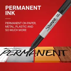 Sharpie Permanent Markers Fine Tip Black