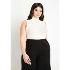 ELOQUII Women&rsquo;s Plus Size Turtleneck Layering Sweater