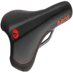 SDG Radar Saddle - Black/Red 138mm Width Titanium Alloy Rails Unisex