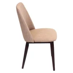 Set of 2 Tintori Mid Century Modern Dining Chairs Wood/Espresso - LumiSource