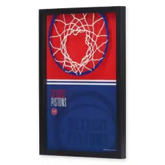NBA Detroit Pistons Print-On Glass Wall Sign