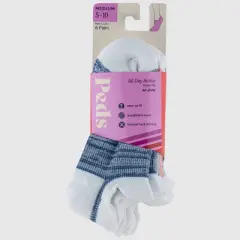 Peds All Day Active Women's 6pk Ultra Low No Show Tab Liner Athletic Socks - 5-10