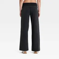 Women's Mid-Rise Foldover Wide Leg Pants - JoyLab&trade;