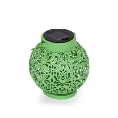 2pk Round Decorative Outdoor Lanterns Green - Techko Maid