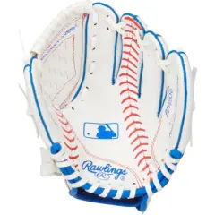 Rawlings 9.5" RWB RHT T-Ball Glove - White