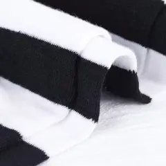 Striped Patterned - Over the Knee - Socks from the Sock Panda (Women's Sizes Adult Medium) -Black and White