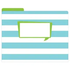 Barker Creek File Folders, Multi Design, 9.5" x 12", 12ct - Happy: Decorative & Cute Stationery, Cardstock, Top Tab