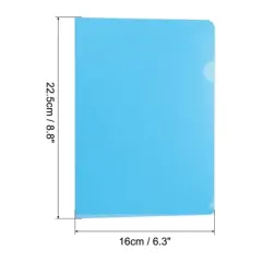 Unique Bargains Office Clear Paper Document L Type Folders