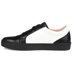 Journee Collection Women's Lynz Medium and Wide Width Two-Tone Lace-Up Sneakers