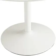 Revolve Round Wood Dining Table White - Modway