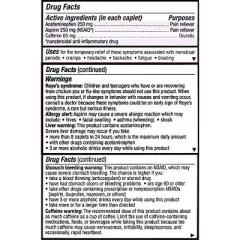 Pamprin Maximum Strength Max Pain and Energy Formula Menstrual Period Symptoms 24 Caplets