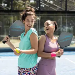 VEVOR Pickleball Paddle, T700 Carbon Fiber Surface & Honeycomb Core, Pickleball Paddle with Increased Power & Control & Spin, Blue&Black