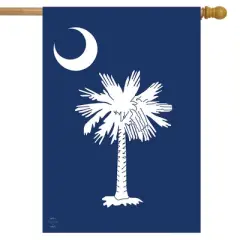 South Carolina Palm Tree House Flag State of S.C. 28" x 40" Briarwood Lane