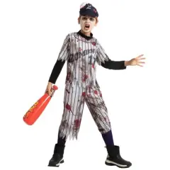 Joyfy Kids' Halloween Costume Zombie Costume for Boys Kids Halloween Dress Up Cosplay Party