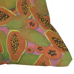 Sewzinski Papayas Outdoor Throw Pillow - Deny Designs