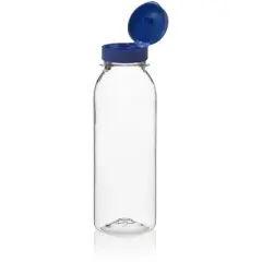 Clear Plastic Bottles 8oz PET Bottle with Flip-top Caps Made in USA - Pack of 100