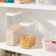 4.3qt Plastic Food Storage Canister - Brightroom&trade;: Kitchen Organization, Clear Pantry Canister