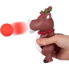 Hog Wild Holiday Reindeer Popper Toy