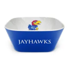 NCAA Kansas Jayhawks Serving Bowl: Melamine Rounded Square, 15 Volume Capacity