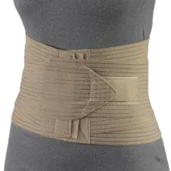 OTC Petite Lumbo-Sacral Support, Abdominal Uplift, 8-Inch Lower Back, Elastic, Beige