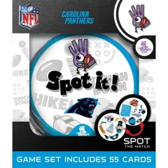 MasterPieces Officially Licensed NFL Carolina Panthers Spot It Game for Kids and Adults