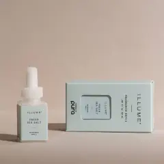 Pura Illume Fresh Sea Salt 2pk Smart Vial Fragrance Refills: Ocean-Inspired, Floral Jasmine & Apple Notes, No Harsh Chemicals