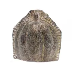 K & K Interiors 5.5 Inch Pumpkin Tabletop Mold Halloween Figurine , Halloween Decor Thanksgiving Figurine Edge (1PC)