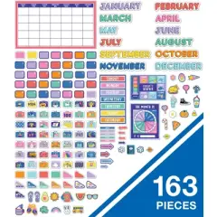 Carson Dellosa Education We Stick Together Calendar Bulletin Board Set (163 pieces)