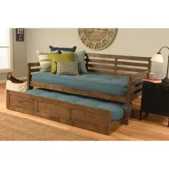 Yorkville Trundle Daybed Rustic Walnut - Dual Comfort