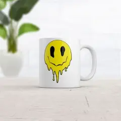 Crazy Dog Dripping Smile Mug Funny Melting Face Graphic Coffee Cup-11oz