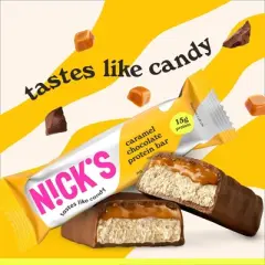 Nick's Caramel Chocolate Protein Bars - 4ct