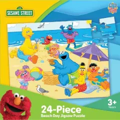 MasterPieces 24 Piece Jigsaw Puzzle for Kids - Sesame Street Beach Day