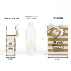 Big Dot of Happiness We Still Do - 50th Wedding Anniversary Party Favor Boxes - Set of 12