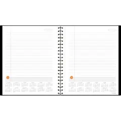 AT-A-GLANCE Plan. Write. Remember. 8.5" x 11" Daily Planner Poly Cover Black/Orange (70-6209-05-26)