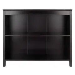 30" x 37.01" Terrace 3 Tier Bookshelf Espresso Brown - Winsome
