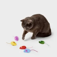 Mouse Critter Cat Plush Toy Set - 5pc - Boots & Barkley&trade;