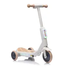 DSVIMOY 2-in-1 Three-Wheel Balance Bike, Toy for kids, Indoor Outdoor Toddler Bike, Balance Bike 3-6 Year Old,  White, 24.8"*12.2"*27.2"