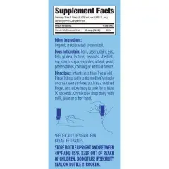 Ddrops Baby Vitamin D 400 IU Organic Liquid Drops - 0.06 fl oz