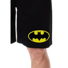 DC Comics Mens' Batman Bat-Symbol Classic Logo Icon Sleep Pajama Shorts Black