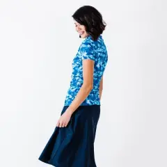 Calypsa Half-Zip Adele Swim Top