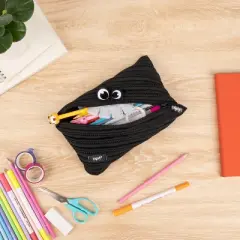 ZIPIT Party Monster Pencil Case for Kids, Black