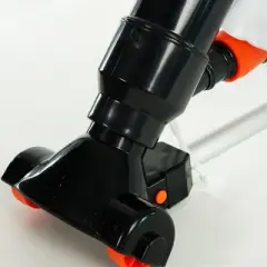 Pool Central Jet-Vac Kit With Aluminum Pole and Replaceable Net 5pc 10" - Black/White