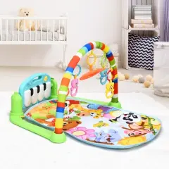 Baby and Toddler Learning Toys Activity Play Mat for Sit Lay Down Infant Tummy Time