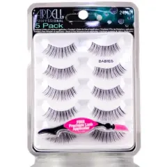 Ardell 5 Pack Lashes - Babies #68982 (PACK OF 3) - Natural Boost Lashes, Fanned-Out Style