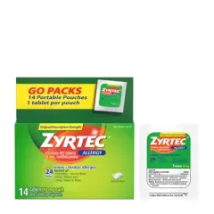 Zyrtec 24 Hour Allergy Relief Tablets - Cetirizine HCl